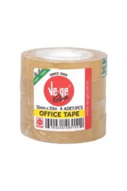 12x33 VE-GE SELEFON BANT OFFİCE TAPE 4 LÜ - VEGE