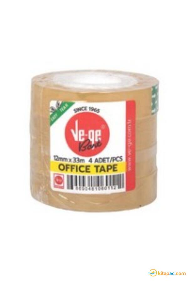 12x33 VE-GE SELEFON BANT OFFİCE TAPE 4 LÜ - 1