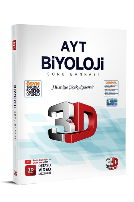3D AYT BİYOLOJİ Soru Bankası - 3D YAYINLARI
