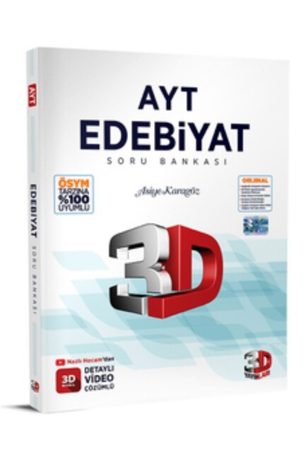 3D AYT EDEBİYAT Soru Bankası - 3D YAYINLARI