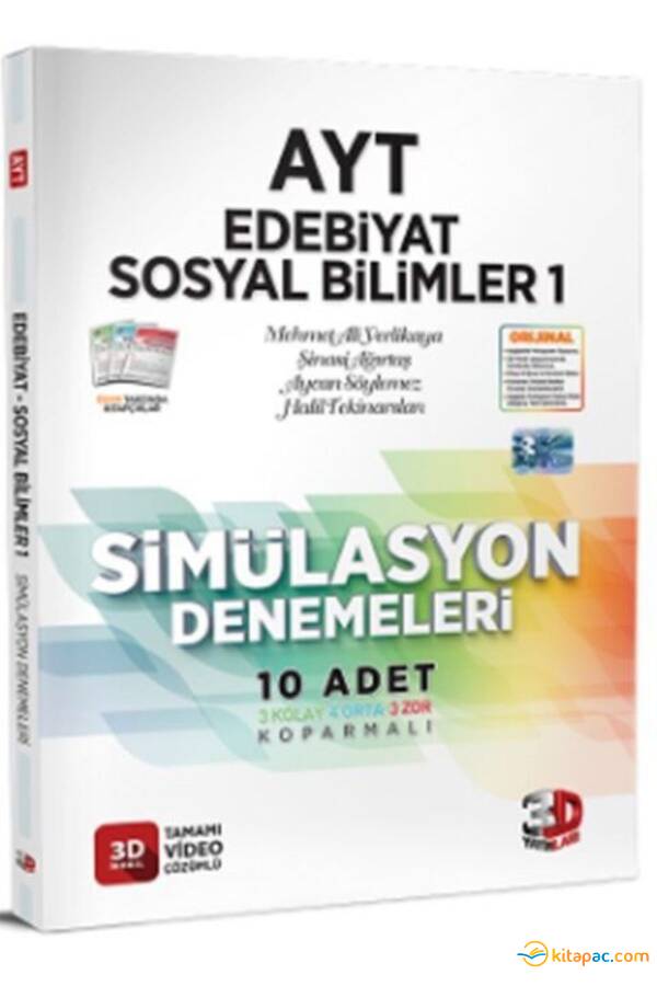 3D AYT SİMÜLASYON EDEBİYAT-TARİH-COĞRAFYA DENEMELERİ - 1