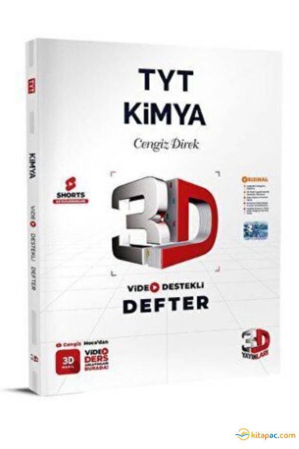3D TYT KİMYA VİDEO DESTEKLİ DEFTER - 1