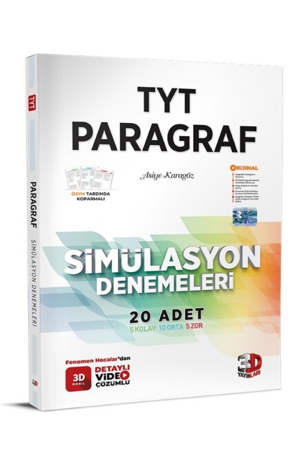 3D TYT PARAGRAF SİMÜLASYON DENEMELERİ - ÇÖZÜM YAYINLARI
