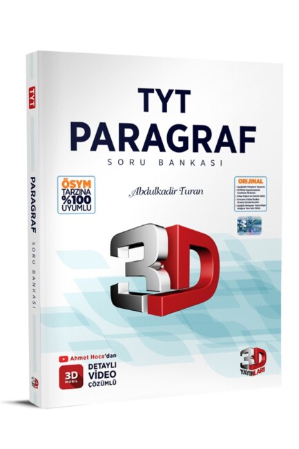 3D TYT PARAGRAF SORU BANKASI - 3D YAYINLARI