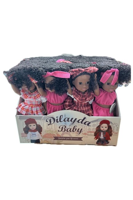 SH59829 SEHER 36CM SİYAH DERİ KIYAFETLİ GÜZEL KIZ İNGİLİZCE ŞARKILI - SEHER