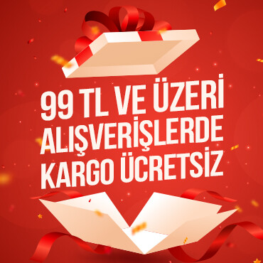 999 TL ve Üzeri Alışverişlerde Kargo Ücretsiz