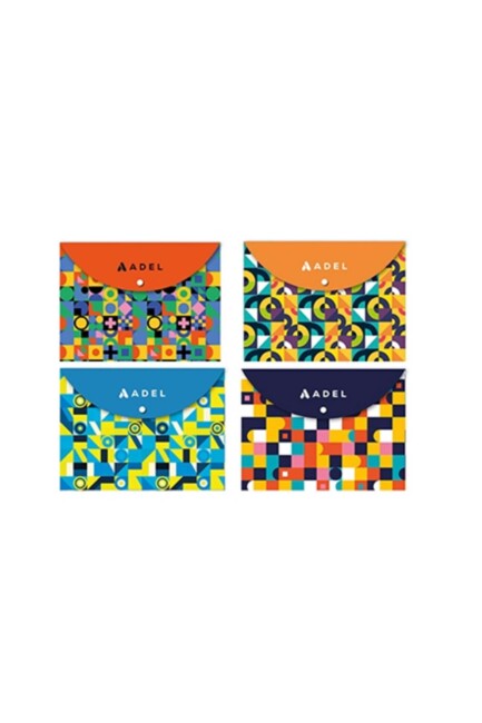 ADEL A4 ÇITÇITLI ZARF DOSYA DESENLİ - ADEL