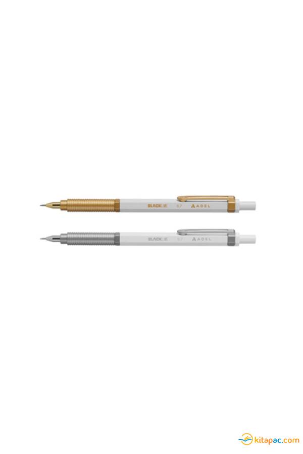 ADEL BLACK LİNE WHİTE ED. 0,7mm. VERSATİL UÇLU KALEM - 1