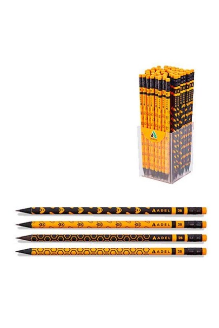 ADEL BLACKLİNE ARI Kurşun Kalem 2B Silgili - ADEL