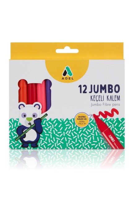 ADEL JUMBO KEÇELİ KALEM 12 li - ADEL
