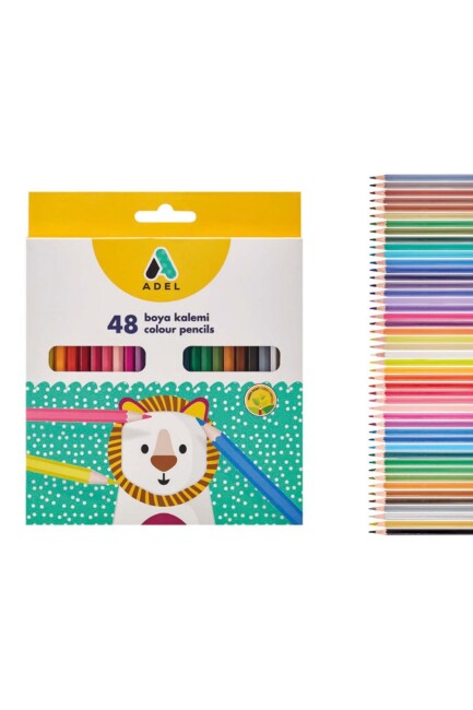 ADEL KURU BOYA KALEMİ 48 li - ADEL