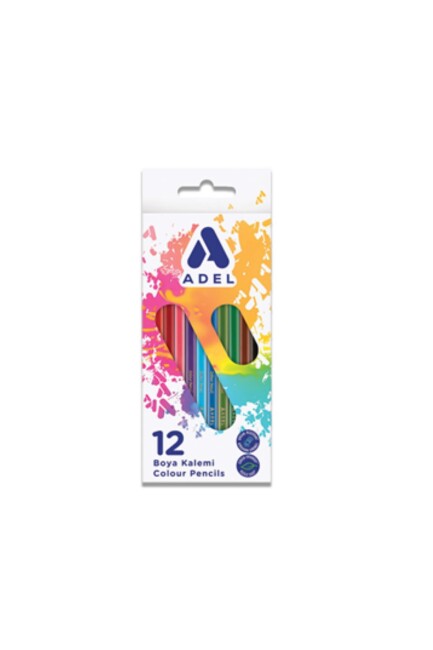 ADEL KURU BOYA TAM BOY 12 RENK - ADEL