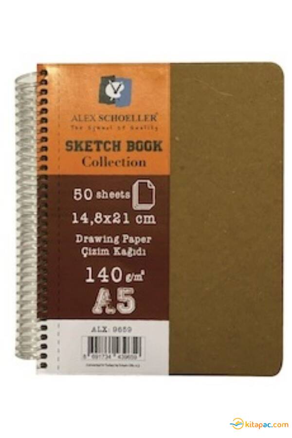 ALEX A5 140gr. 50yp. SPR.SKETCH BOOK COLLECTİON ALX-9659 - 1