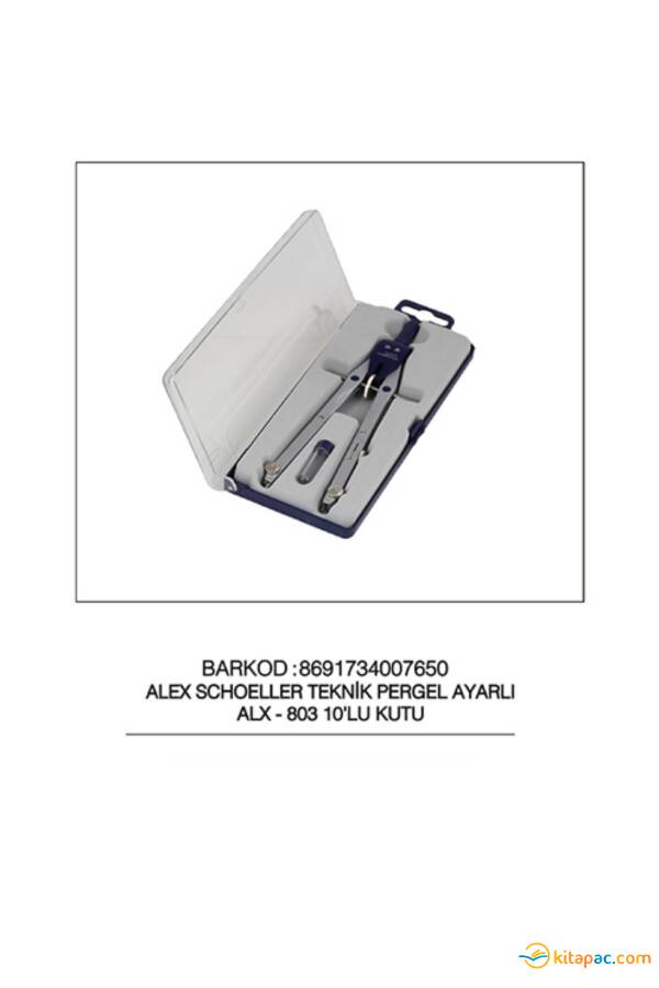 ALEX TEKNİK RESİM PERGELİ AYARLI ALX-803 - 1
