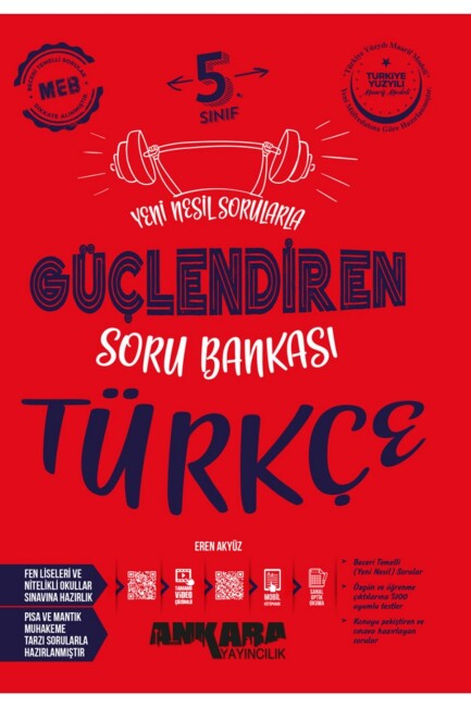 ANKARA 5.Sınıf GÜÇLENDİREN TÜRKÇE Soru Bankası - ANKARA YAYINLARI