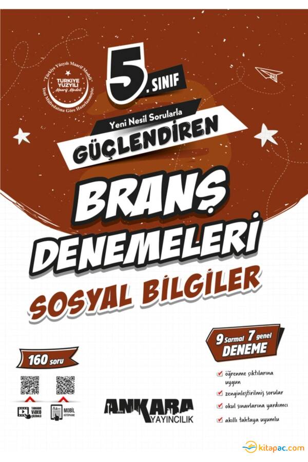 ANKARA 5.Sınıf GÜÇLENDİREN SOSYAL BİLGİLER BRANŞ DENEMELERİ - 1