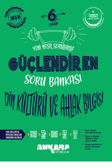 ANKARA 6.Sınıf DİN KÜLTÜRÜ GÜÇLENDİREN SORU BANKASI - ANKARA YAYINLARI