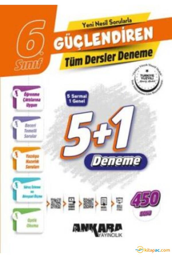 ANKARA 6.Sınıf GÜÇLENDİREN 5+1 TÜM DERSLER DENEME - 1