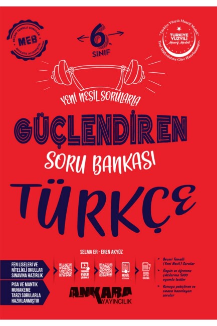 ANKARA 6.Sınıf TÜRKÇE GÜÇLENDİREN SORU BANKASI - ANKARA YAYINLARI