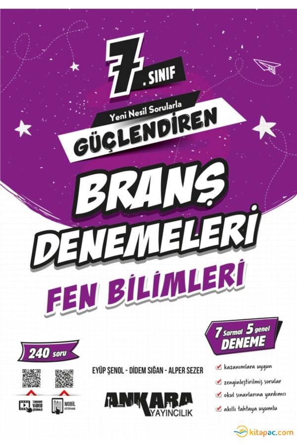 ANKARA 7.Sınıf GÜÇLENDİREN FEN BİLİMLERİ BRANŞ DENEMELERİ - 1