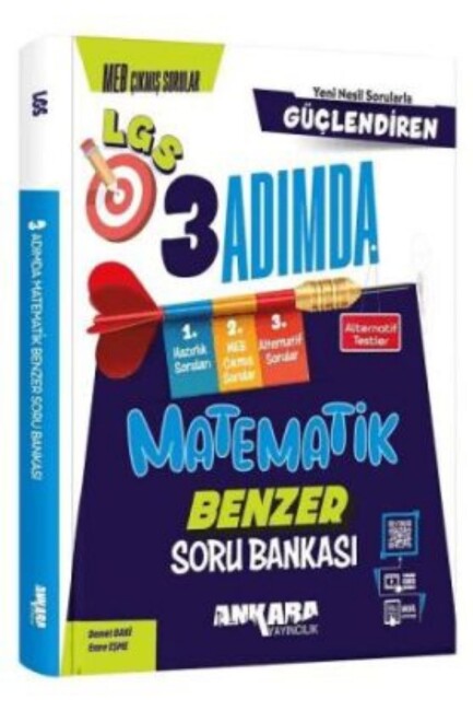 ANKARA 8.Sınıf LGS MATEMATİK GÜÇLENDİREN 3 ADIMDA BENZER SORU BANKASI - ANKARA YAYINLARI