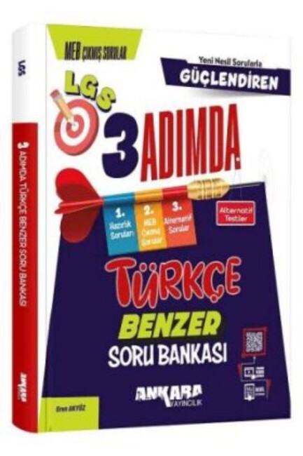ANKARA 8.Sınıf LGS TÜRKÇE GÜÇLENDİREN 3 ADIMDA BENZER SORU BANKASI - ANKARA YAYINLARI