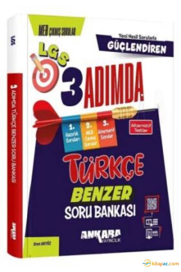 ANKARA 8.Sınıf LGS TÜRKÇE GÜÇLENDİREN 3 ADIMDA BENZER SORU BANKASI - 1