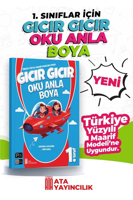 ATA 1. Sınıf GICIR GICIR OKU ANLA BOYA - ATA YAYINCILIK