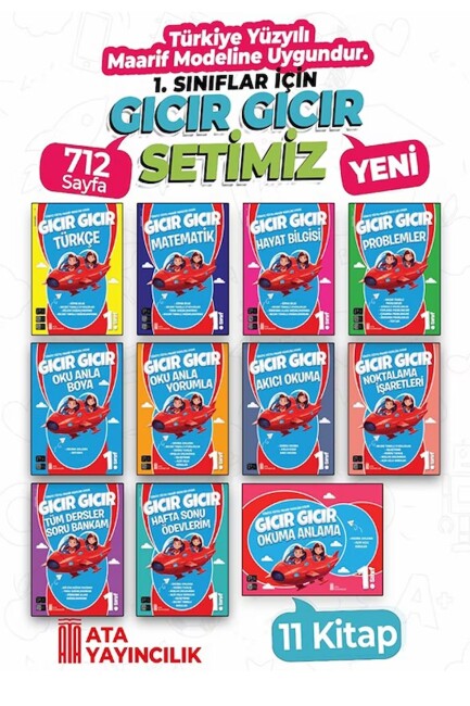 ATA 1. Sınıf GICIR GICIR SET - 11 Kitap - ATA YAYINCILIK