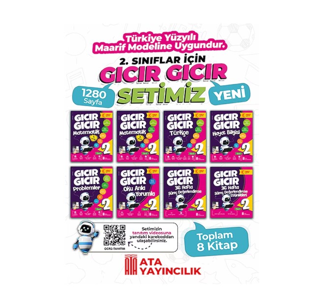 ATA 2.SINIF GICIR GICIR 8 Lİ SET - ATA YAYINCILIK