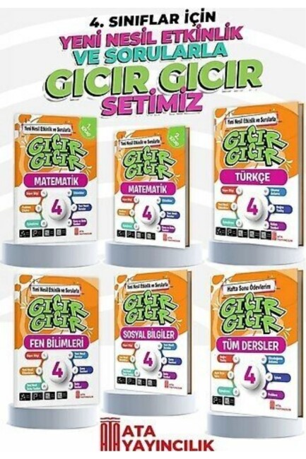 ATA 4.SINIF GICIR GICIR SET - 6 KİTAP - ATA YAYINCILIK