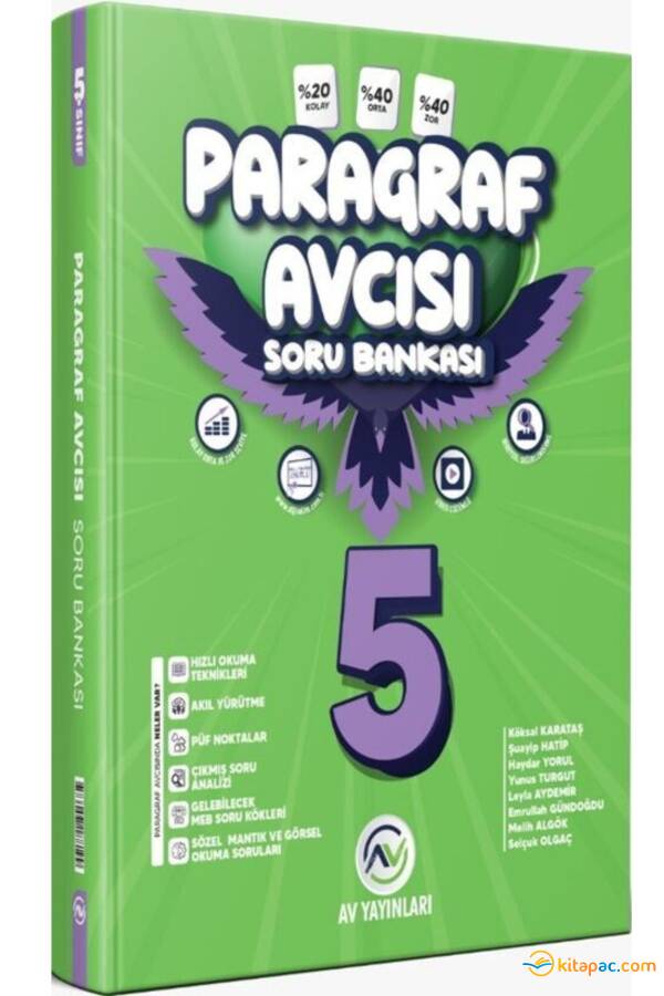 AV YAYINLARI 5.SINIF PARAGRAF AVCISI SORU BANKASI - 1