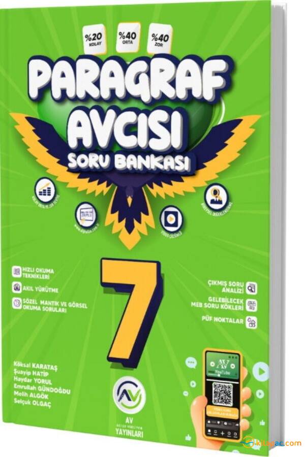 AV YAYINLARI 7.SINIF PARAGRAF AVCISI SORU BANKASI - 1