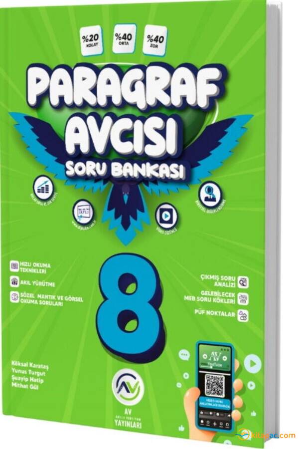 AV YAYINLARI 8.SINIF PARAGRAF AVCISI SORU BANKASI - 1