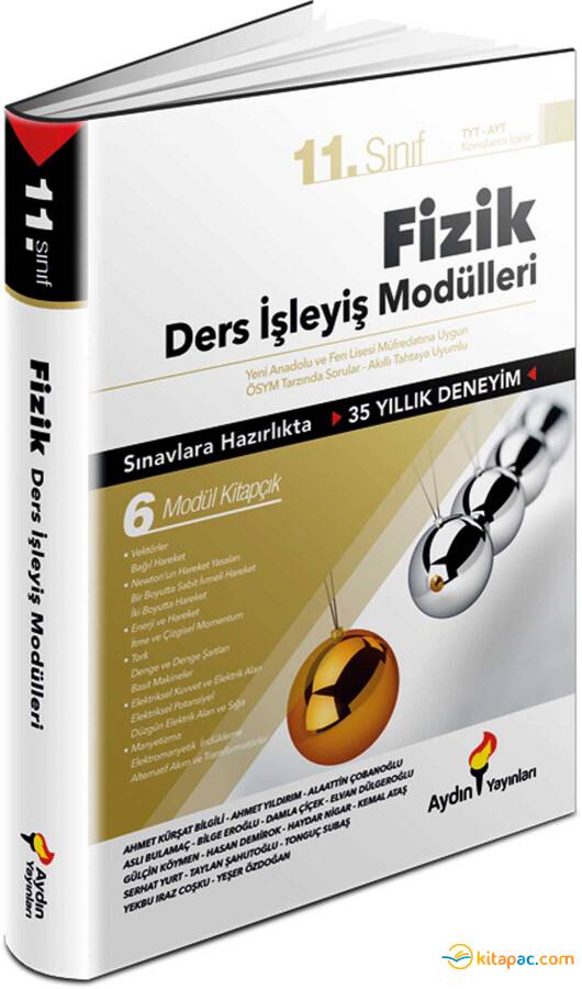 AYDIN 11.Sınıf FİZİK Ders İşleyiş Modülleri - 1