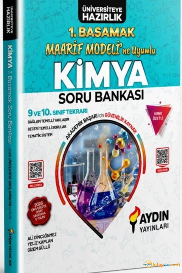 AYDIN TYT KİMYA MAARİF MODELİNE UYUMLU 1.BASAMAK SORU BANKASI - 1