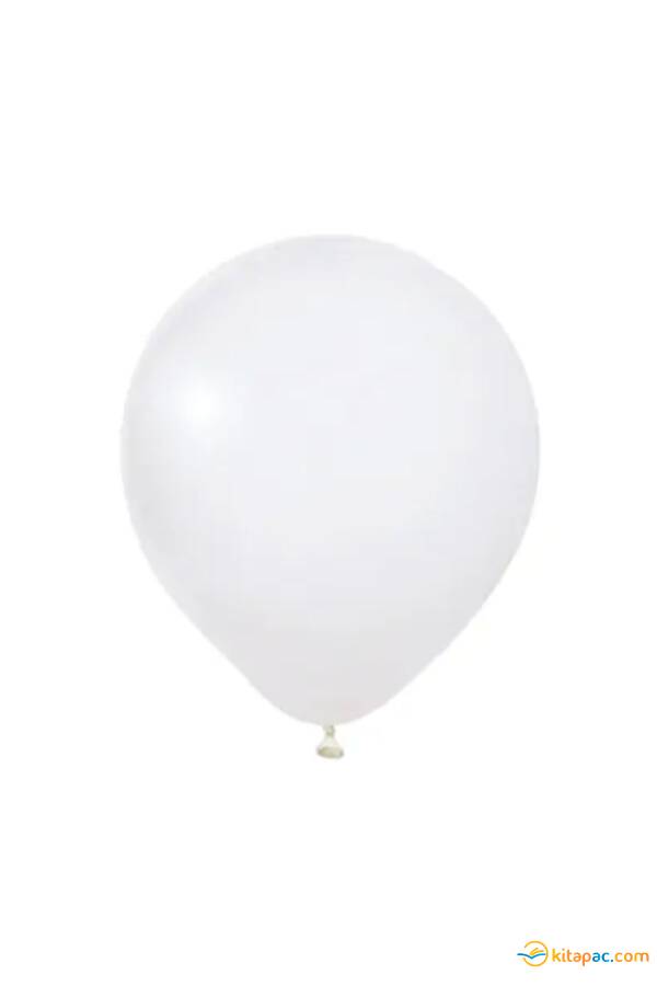 BALONEVİ 18'' PASTEL BALON BEYAZ 10'LU - 1