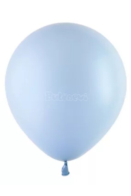 BALONEVİ 18'' PASTEL BALON DUMAN MAVİSİ 10'LU - BALONEVİ