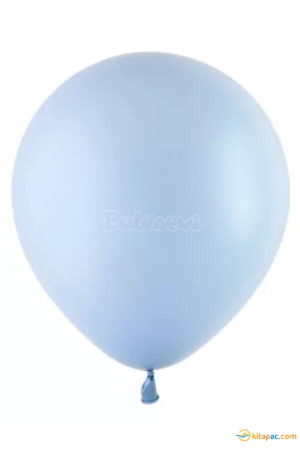 BALONEVİ 18'' PASTEL BALON DUMAN MAVİSİ 10'LU - 1