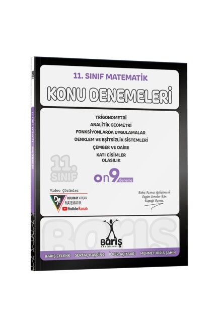BARIŞ YAYINLARI 11.Sınıf MATEMATİK KONU DENEMELERİ - BARIŞ YAYINLARI