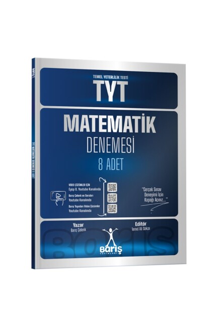 BARIŞ YAYINLARI TYT MATEMATİK 8 ADET DENEME - BARIŞ YAYINLARI