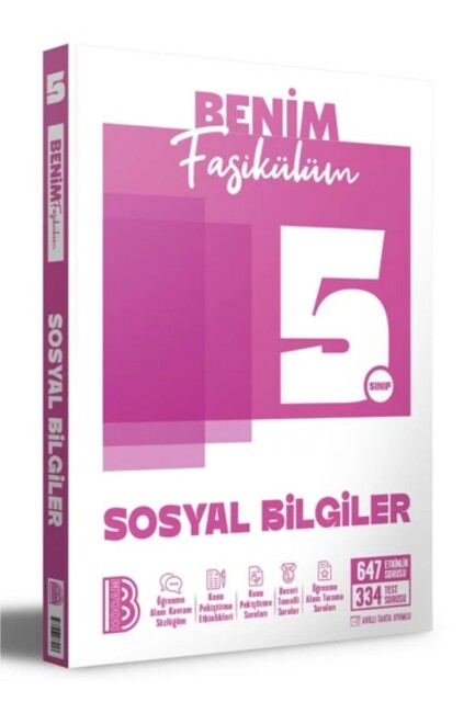 BENİM HOCAM 5. SINIF SOSYAL BİLGİLER FASİKÜLÜM - BENİM HOCAM YAYINLARI