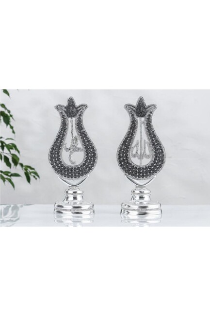 BİBLO BÜYÜK İKİLİ LALE ESMAÜL-HÜSNA LAFIZLAR GÜMÜŞ YC510 - ÖZBALA