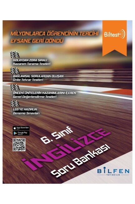 BİLFEN 6.Sınıf BİLTEST İNGİLİZCE SORU BANKASI - BİLFEN YAYINLARI