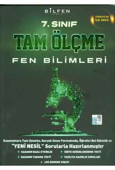 BİLFEN 7.Sınıf FEN BİLİMLERİ TAM ÖLÇME - BİLFEN YAYINLARI