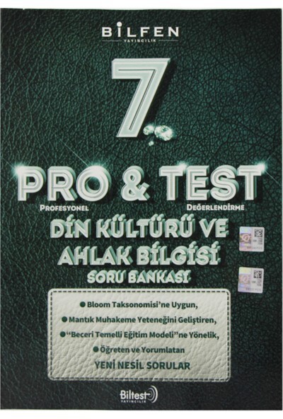 BİLFEN 7.Sınıf PROTEST DİN KÜLTÜRÜ Soru Bankası - BİLFEN YAYINLARI