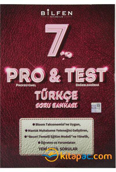 BİLFEN 7.Sınıf PROTEST TÜRKÇE Soru Bankası - 1