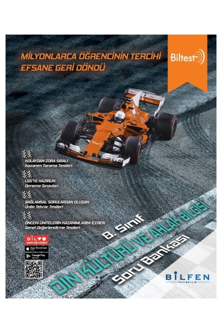 BİLFEN 8.Sınıf BİLTEST DİN KÜLTÜRÜ Soru Bankası - BİLFEN YAYINLARI
