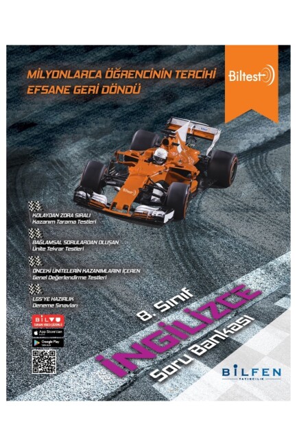 BİLFEN 8.Sınıf BİLTEST İNGİLİZCE Soru Bankası - BİLFEN YAYINLARI