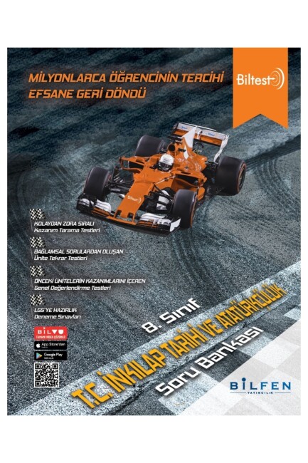 BİLFEN 8.Sınıf BİLTEST İNKILAP TARİHİ Soru Bankası - BİLFEN YAYINLARI